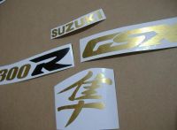 Suzuki Hayabusa 1999-2007 - Brushed-Gold - Custom-Decalset