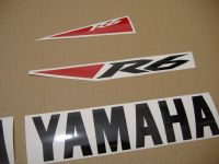 Yamaha YZF-R6 RJ15 2010 - Weiße Version - Dekorset