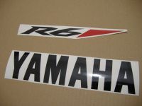 Yamaha YZF-R6 RJ15 2010 - Weiße Version - Dekorset