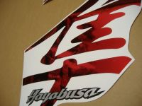 Suzuki Hayabusa 1999-2007 - Chrome-Red - Custom-Decalset