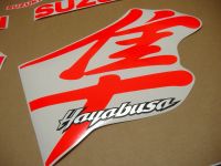 Suzuki Hayabusa 1999-2007 - Fluoreszierend-Rot - Custom-Dekorset