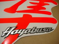 Suzuki Hayabusa 1999-2007 - Fluorescent-Red - Custom-Decalset