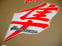 Suzuki Hayabusa 1999-2007 - Fluorescent-Red - Custom-Decalset