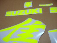 Suzuki Hayabusa 1999-2007 - Fluoreszierend-Gelb - Custom-Dekorset