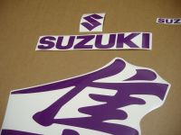 Suzuki Hayabusa 1999-2007 - Purple - Custom-Decalset