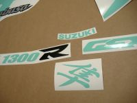 Suzuki Hayabusa 1999-2007 - Turquoise - Custom-Decalset
