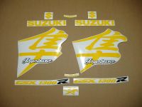 Suzuki Hayabusa 1999-2007 - Yellow - Custom-Decalset