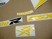 Suzuki Hayabusa 1999-2007 - Yellow - Custom-Decalset