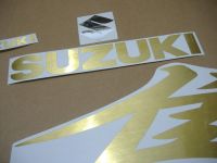 Suzuki Hayabusa 2008-2019 - Brushed Gold - Custom-Decalset