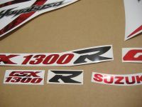 Suzuki Hayabusa 2008-2019 - Chrome-Red - Custom-Decalset