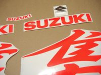 Suzuki Hayabusa 2008-2019 - Fluoreszierend-Rot - Custom-Dekorset