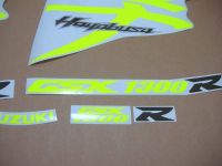 Suzuki Hayabusa 2008-2019 - Fluorescent-Yellow - Custom-Decalset