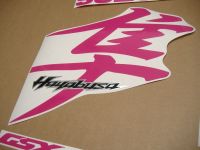 Suzuki Hayabusa 2008-2019 - Pink - Custom-Decalset