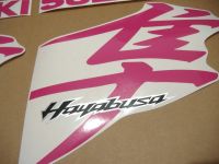 Suzuki Hayabusa 2008-2019 - Pink - Custom-Decalset