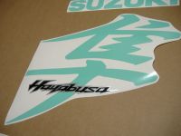 Suzuki Hayabusa 2008-2019 - Turquoise - Custom-Decalset