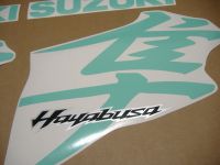 Suzuki Hayabusa 2008-2019 - Turquoise - Custom-Decalset