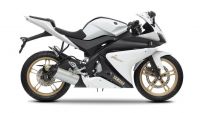 Yamaha YZF-R125 2012 - Weiße Version - Dekorset