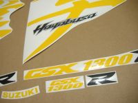 Suzuki Hayabusa 2008-2019 - Yellow - Custom-Decalset