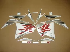 Suzuki Hayabusa GSX-1300R 2008-2014 - Grau/Rot - Custom-Dekorset