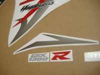 Suzuki Hayabusa GSX-1300R 2008-2014 - Grau/Rot - Custom-Dekorset