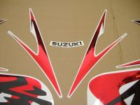 Suzuki Hayabusa GSX-1300R 2008-2015 - Silver/Chrome-Red - Custom-Decalset