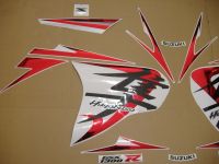 Suzuki Hayabusa GSX-1300R 2008-2015 - Silber/Chrome-Rot - Custom-Dekorset