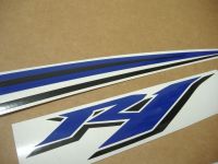 Yamaha YZF-R1 2009-2012 - Blue - Custom-Decalset