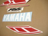 Yamaha YZF-R6 50th Anniversary - Red - Custom-Decalset