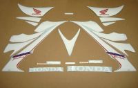 Honda CBR 1000RR 2006-2007 - White - Custom-Decalset