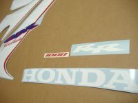 Honda CBR 1000RR 2006-2007 - White - Custom-Decalset