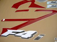 Honda CBR 600 F4i - Burgundy/Pearl-Silver - Custom-Decalset