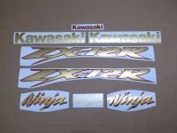 Kawasaki ZX-12R 2004 - Gold/Red - Custom-Decalset