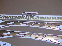 Kawasaki ZX-12R 2004 - Gold/Red - Custom-Decalset