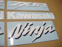 Kawasaki ZX-6R - White/Blue - Custom-Decalset