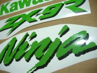 Kawasaki ZX-9R - Green - Custom-Decalset