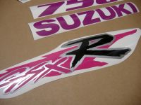 Suzuki GSX-R 750 1994 - Silver/Pink Version - Decalset