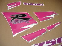 Suzuki GSX-R 750 1994 - Silver/Pink Version - Decalset