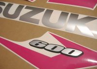 Suzuki GSX-R 600 2004-2005 - Pink - Custom-Decalset