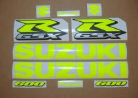 Suzuki GSX-R 600 Universal - Neon-Yellow - Custom-Decalset