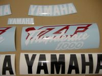 Yamaha YZF-1000R 1996 - White/Red Version - Decalset