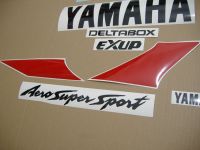 Yamaha YZF-1000R 1996 - White/Red Version - Decalset
