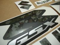 Suzuki GSX-R 600 Universal - Camouflage - Custom-Decalset
