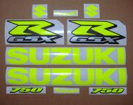 Suzuki GSX-R 750 Universal - Neon-Yellow - Custom-Decalset