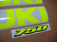 Suzuki GSX-R 750 Universal - Neon-Gelb - Custom-Dekorset