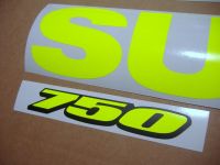 Suzuki GSX-R 750 Universal - Neon-Gelb - Custom-Dekorset