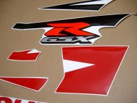 Suzuki GSX-R 750 2004-2005 - Rot/Schwarz - Custom-Dekorset