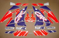 Honda CBR 900RR 1993 - White/Purple/Red Version - Decalset