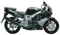 Honda CBR 900RR 1992 - Black Version - Decalset