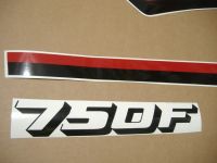 Honda CBX 750F 1985 - Silver Version - Decalset