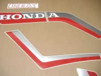 Honda CBX 750F 1986 - Black Version - Decalset
